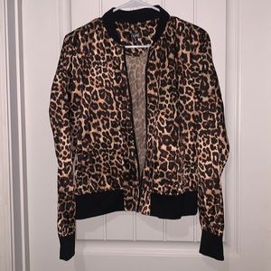 City Streets Leopard Print jacket / wind breaker